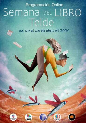 Cartel de la Feria del Libro on line de este año por razón de la pandemia (Foto TA)